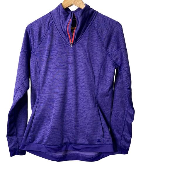 Champion Pullover Women Medium Performance Top Duofold Quarter Zip Running * - Picture 1 of 6